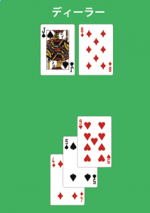 ブラックジャックのプッシュ