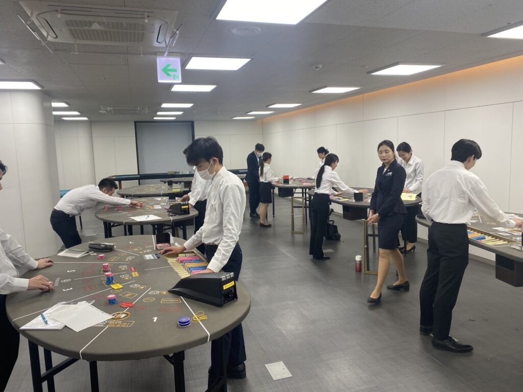 韓国パラダイスシティインターンシップ体験記：研修　トレーニングの様子